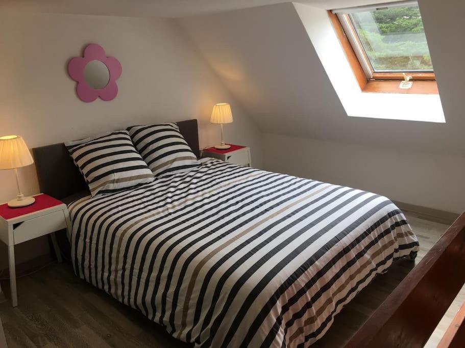 Studio Duplex Vue Mer 100M De La Plage Saint-Nic Bagian luar foto