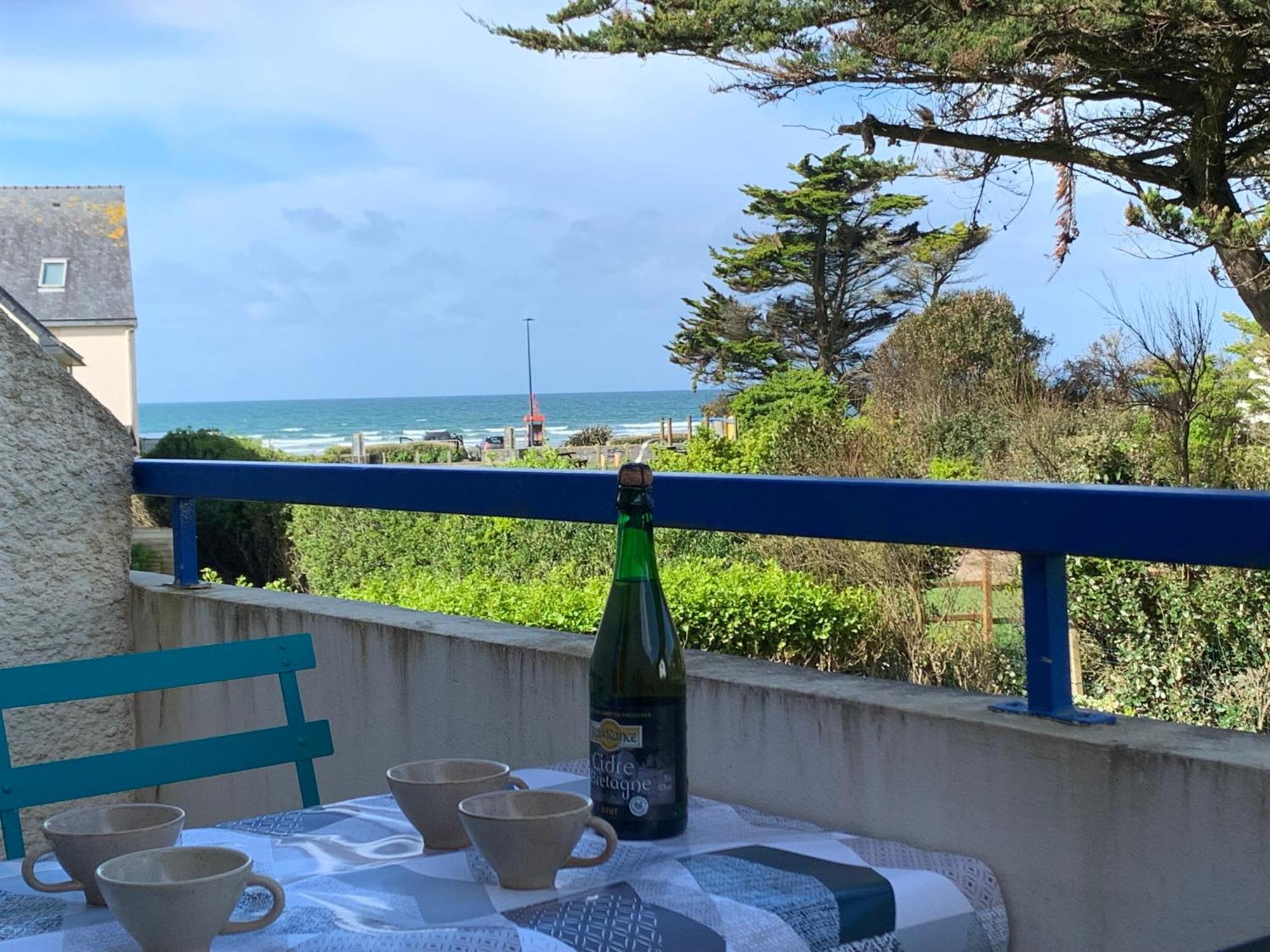 Studio Duplex Vue Mer 100M De La Plage Saint-Nic Bagian luar foto